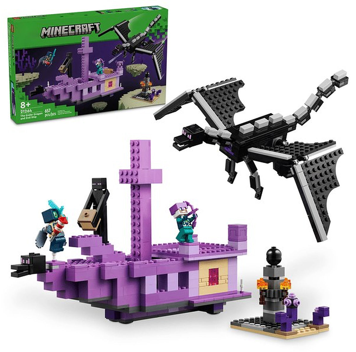 The Ender Dragon and End Ship (657+pcs)