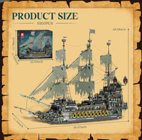 REOBRIX bateau pirate le Hollandais volant (plus de 5503 pièces)