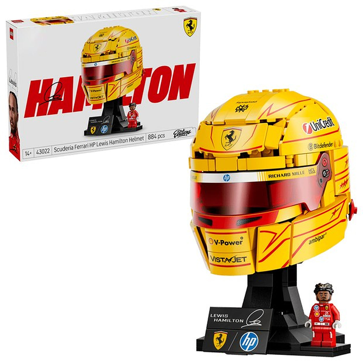 Scuderia Ferrari HP Lewis Hamilton Helmet (884+pcs)