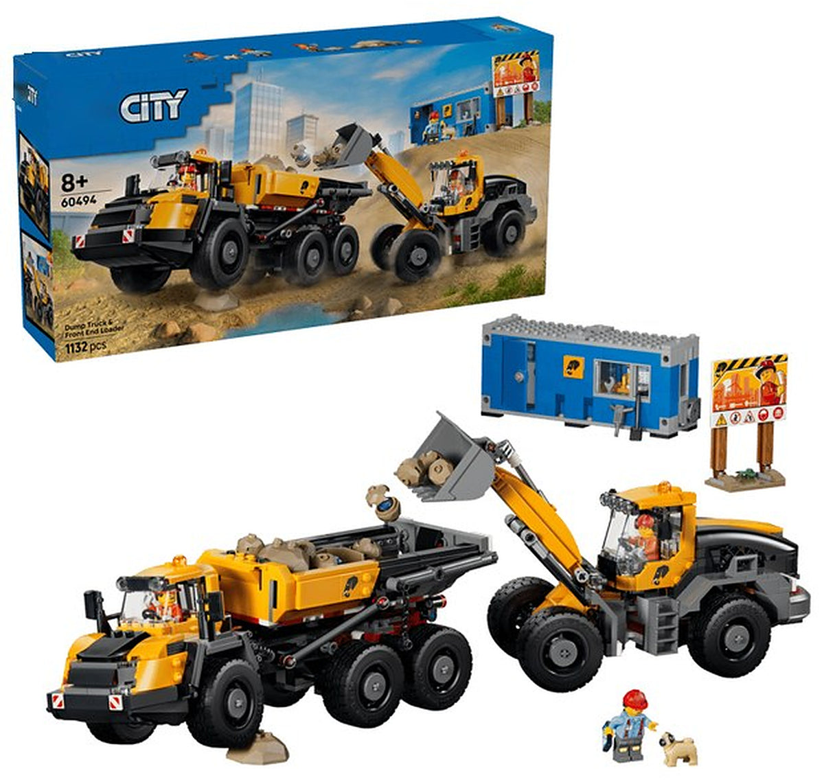 Dump Truck & Front End Loader (1132+pcs)