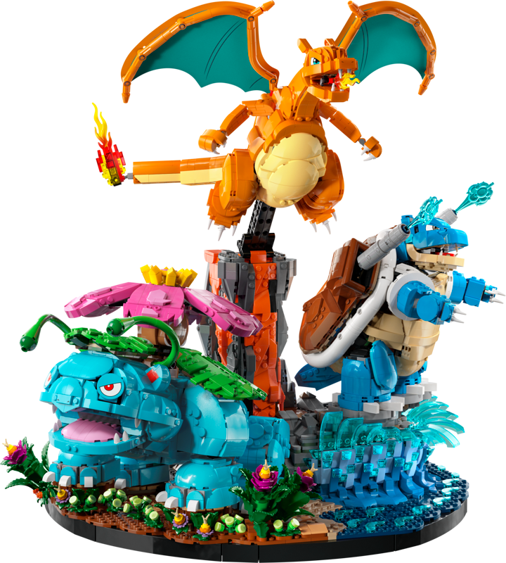 Florizarre, Dracaufeu et Tortank (6838+ pièces)