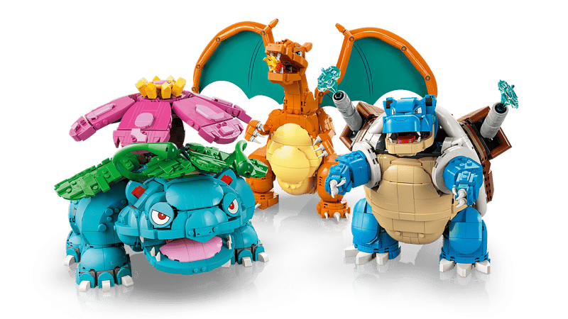 Florizarre, Dracaufeu et Tortank (6838+ pièces)