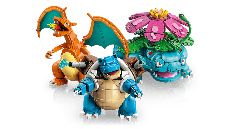 Florizarre, Dracaufeu et Tortank (6838+ pièces)