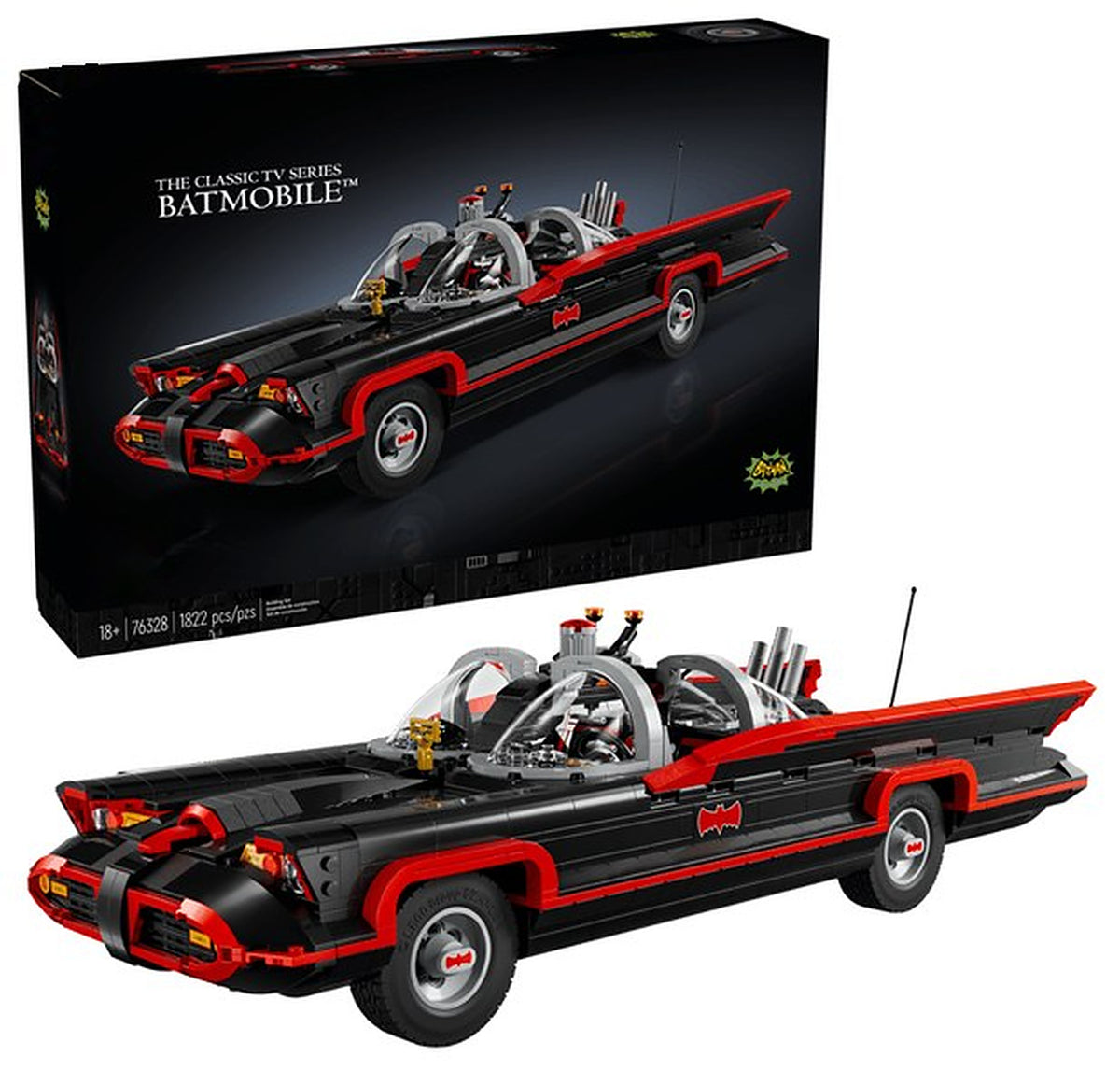 Batman: The Classic TV Series Batmobile (1822+pcs)