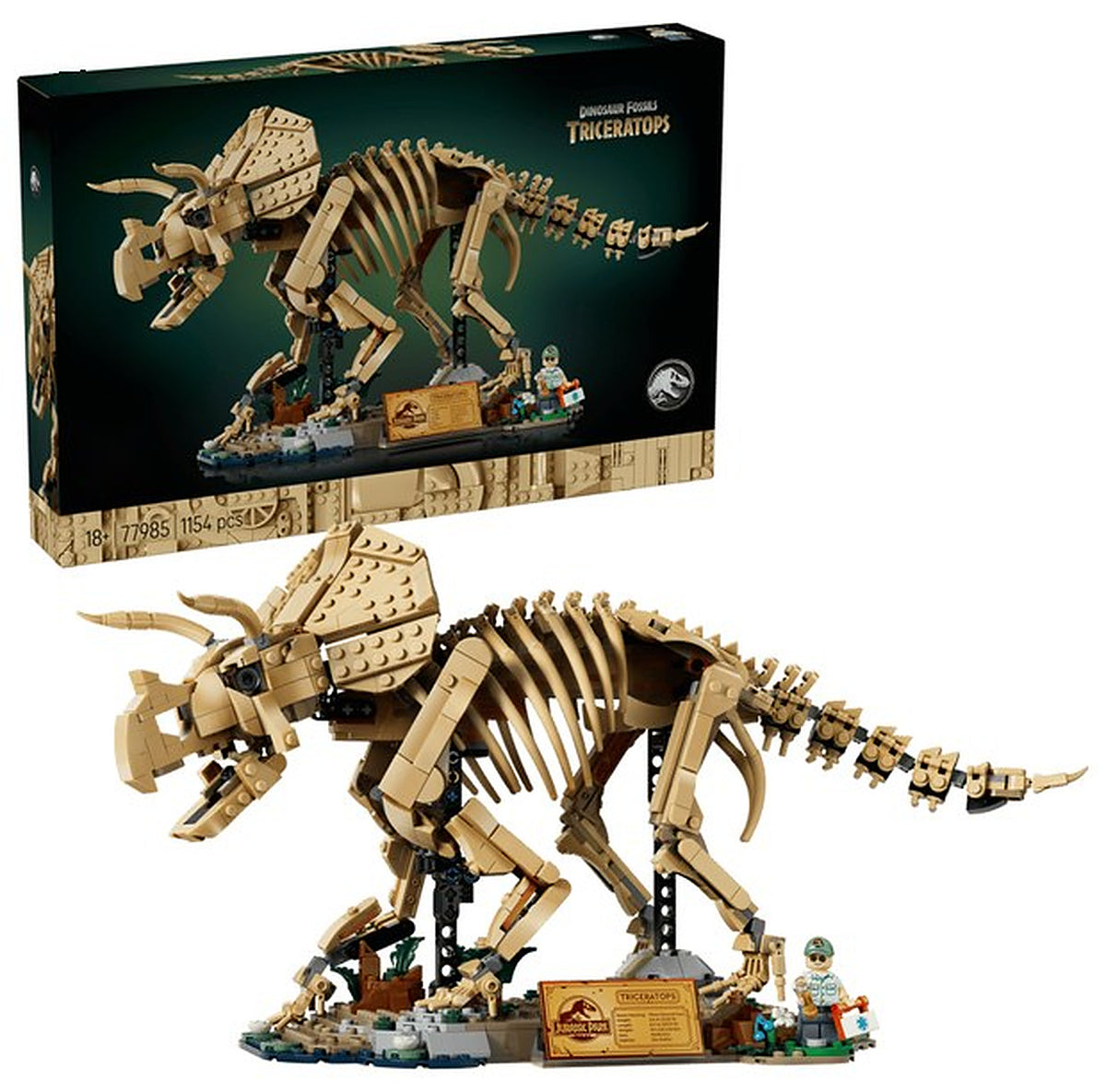 Dinosaur Fossils: Triceratops (1154+pcs)