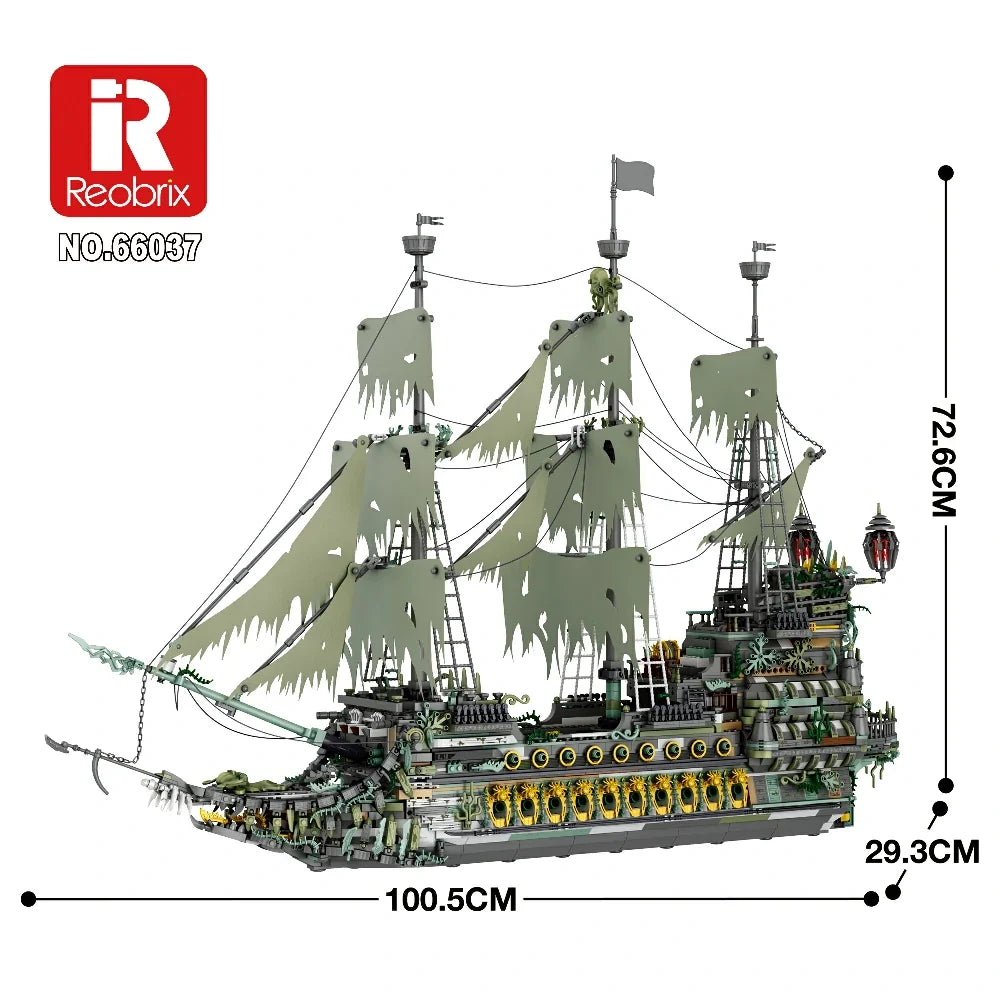 REOBRIX bateau pirate le Hollandais volant (plus de 5503 pièces)