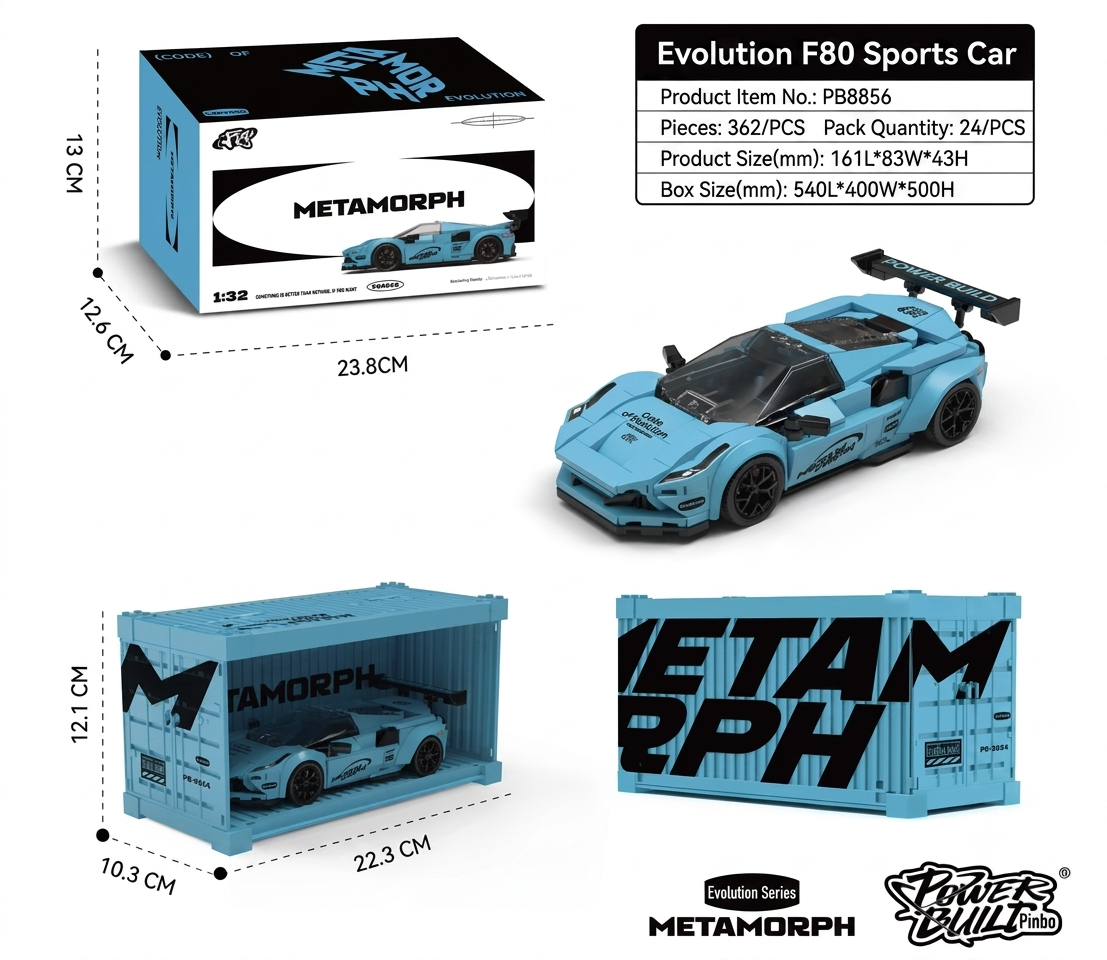 Evolution F80 Sports Car 362 pieces (Collectors Edition)