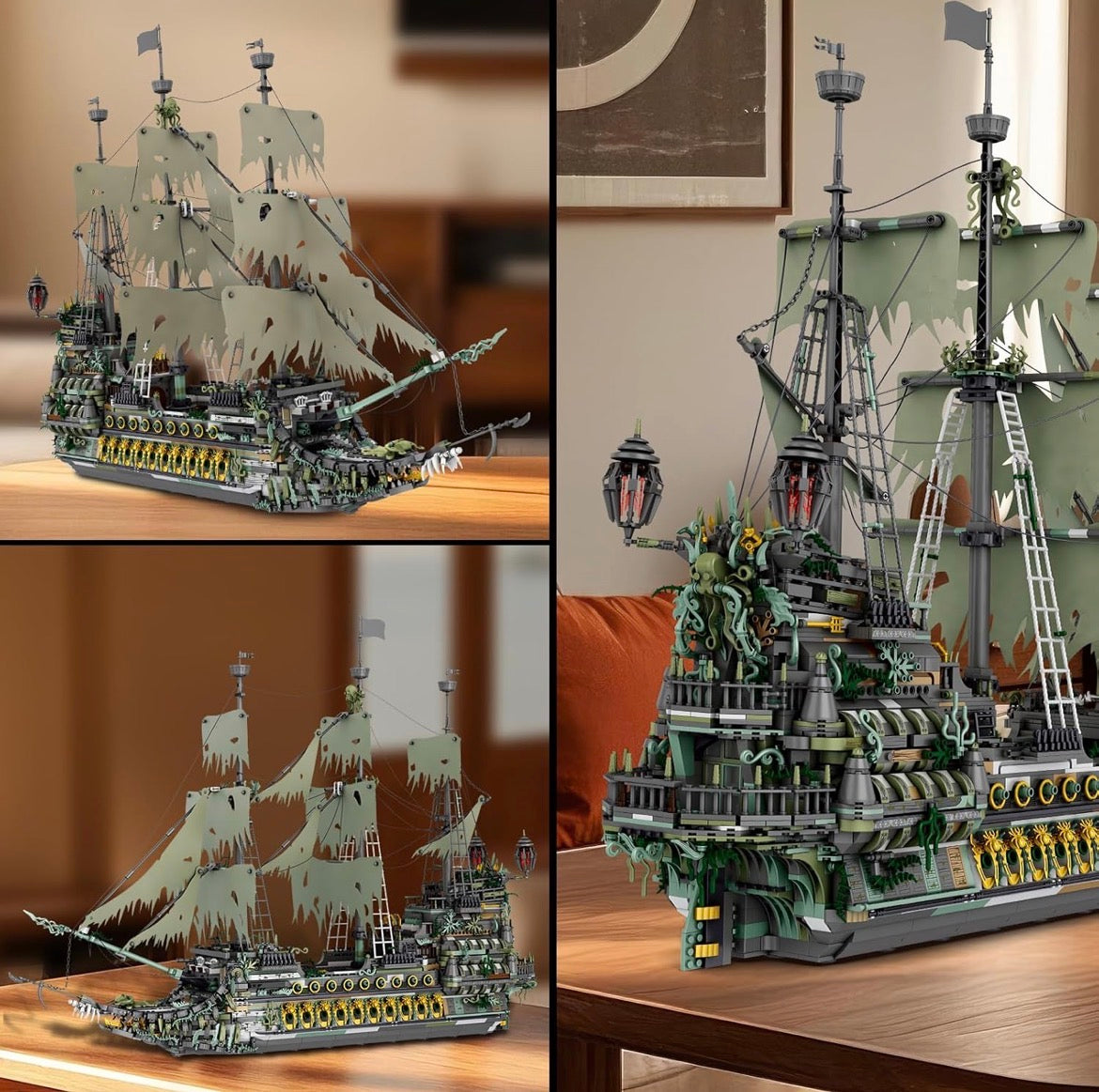 REOBRIX bateau pirate le Hollandais volant (plus de 5503 pièces)
