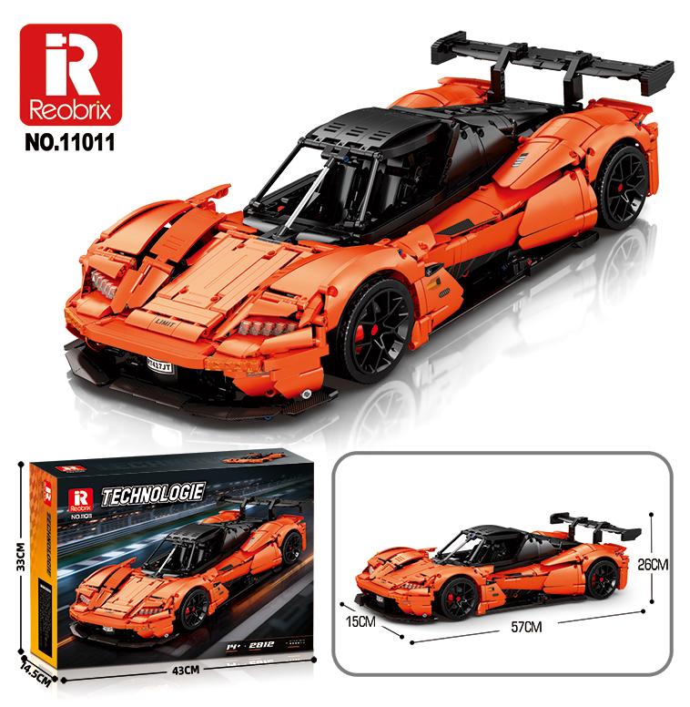 Reobrix Orange Track Hypercar Model