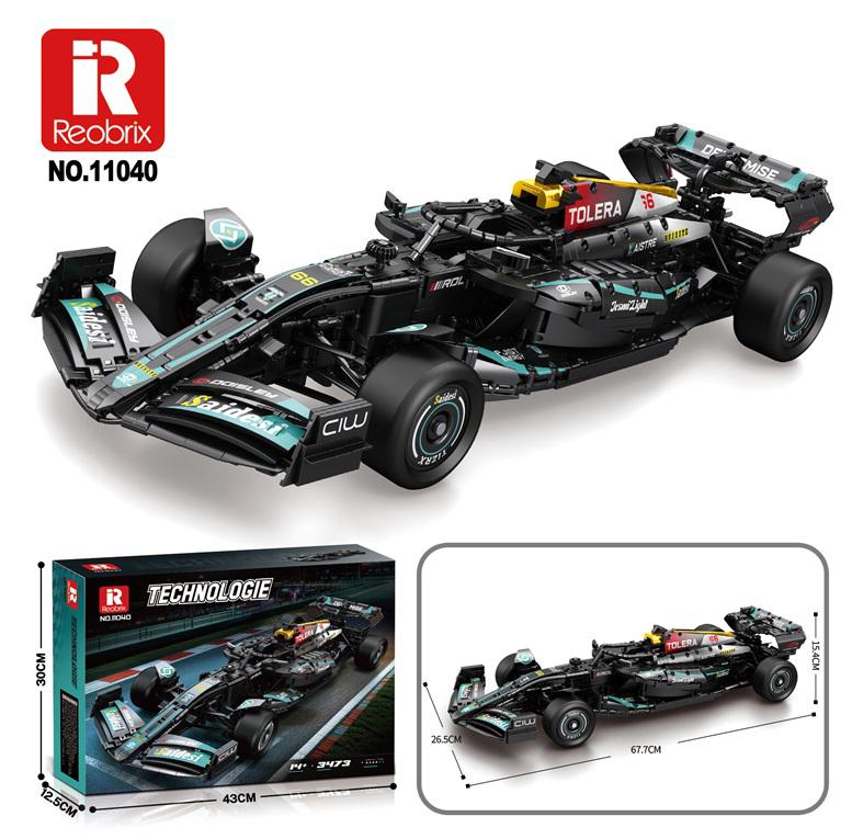 Reobrix Black Silver-Arrow F1 Car