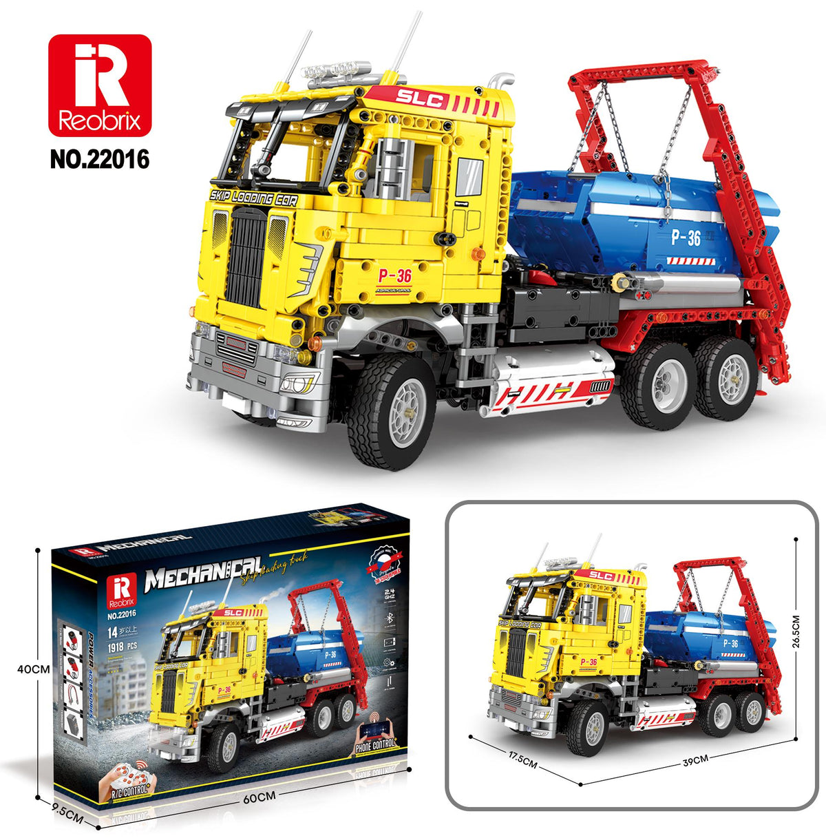 Reobrix Skip Loader Truck Model