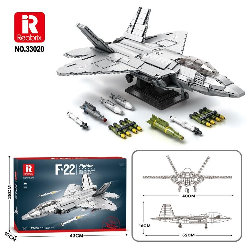 Reobrix F-22 Air Superiority Fighter Model