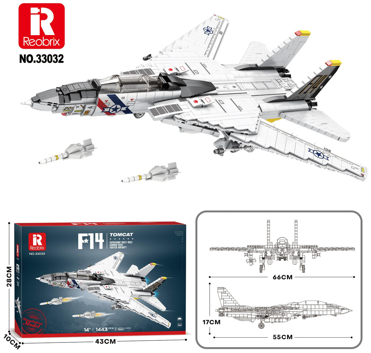 Reobrix F-14 Swing-Wing Carrier Fighter
