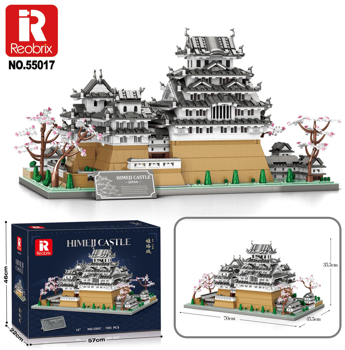 Reobrix Himeji Castle Model