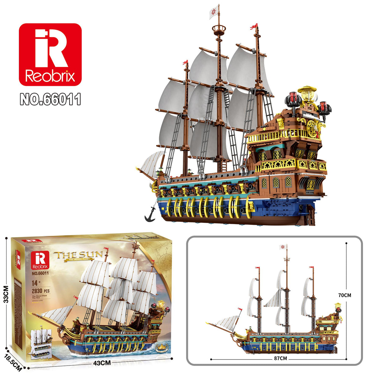 Reobrix Golden Sun Royal Galleon