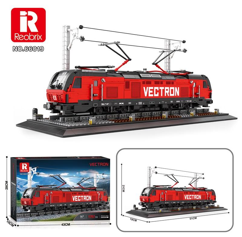 Reobrix Red Electric Locomotive with Catenary