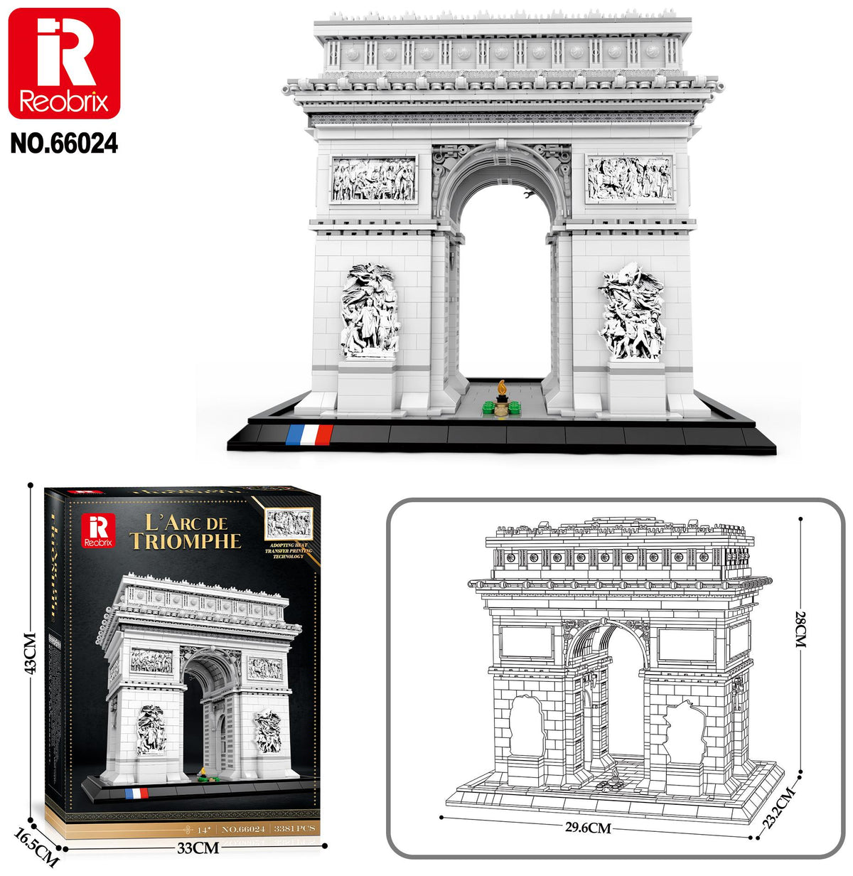 Reobrix Arc de Triomphe Model