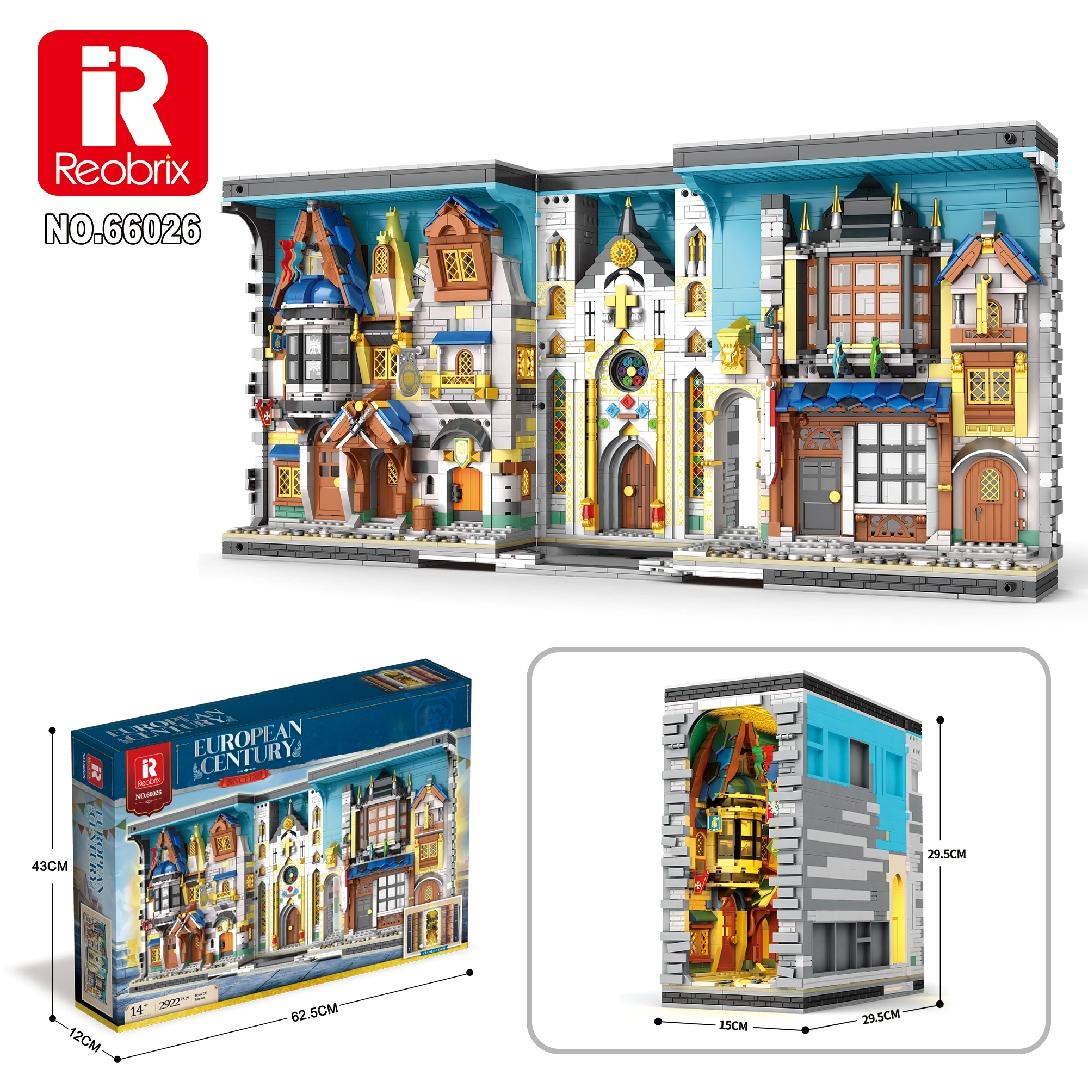 Reobrix European Town Storybook Diorama