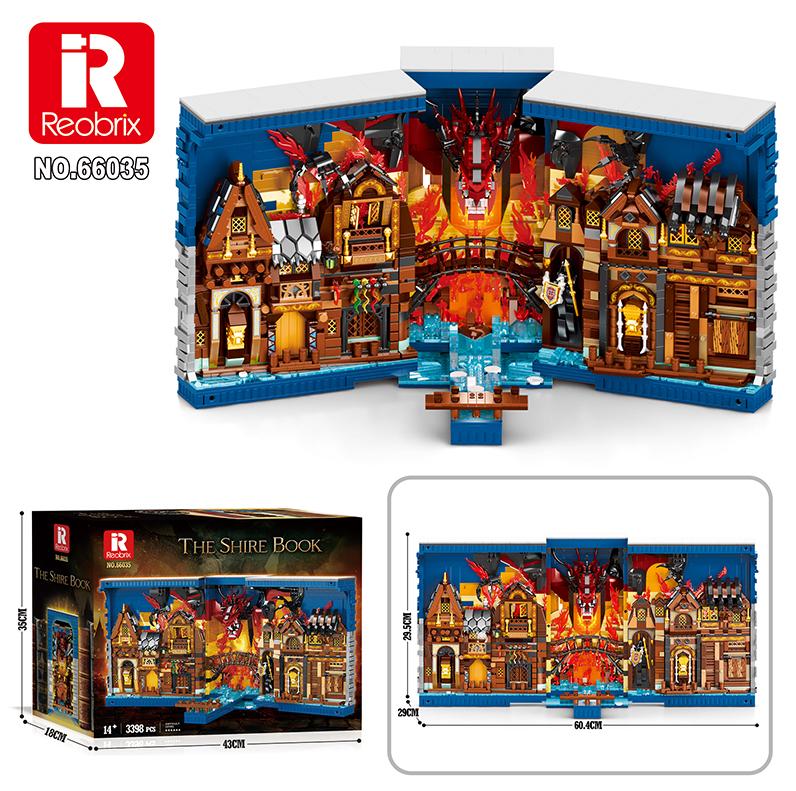 Reobrix Fire Dragon Village Storybook