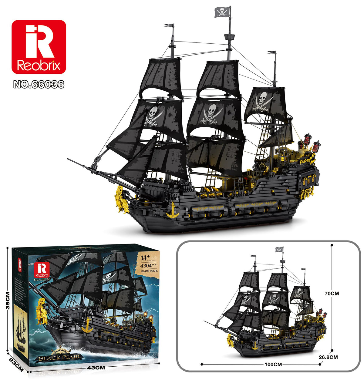 Reobrix Black-Sail Pirate Warship