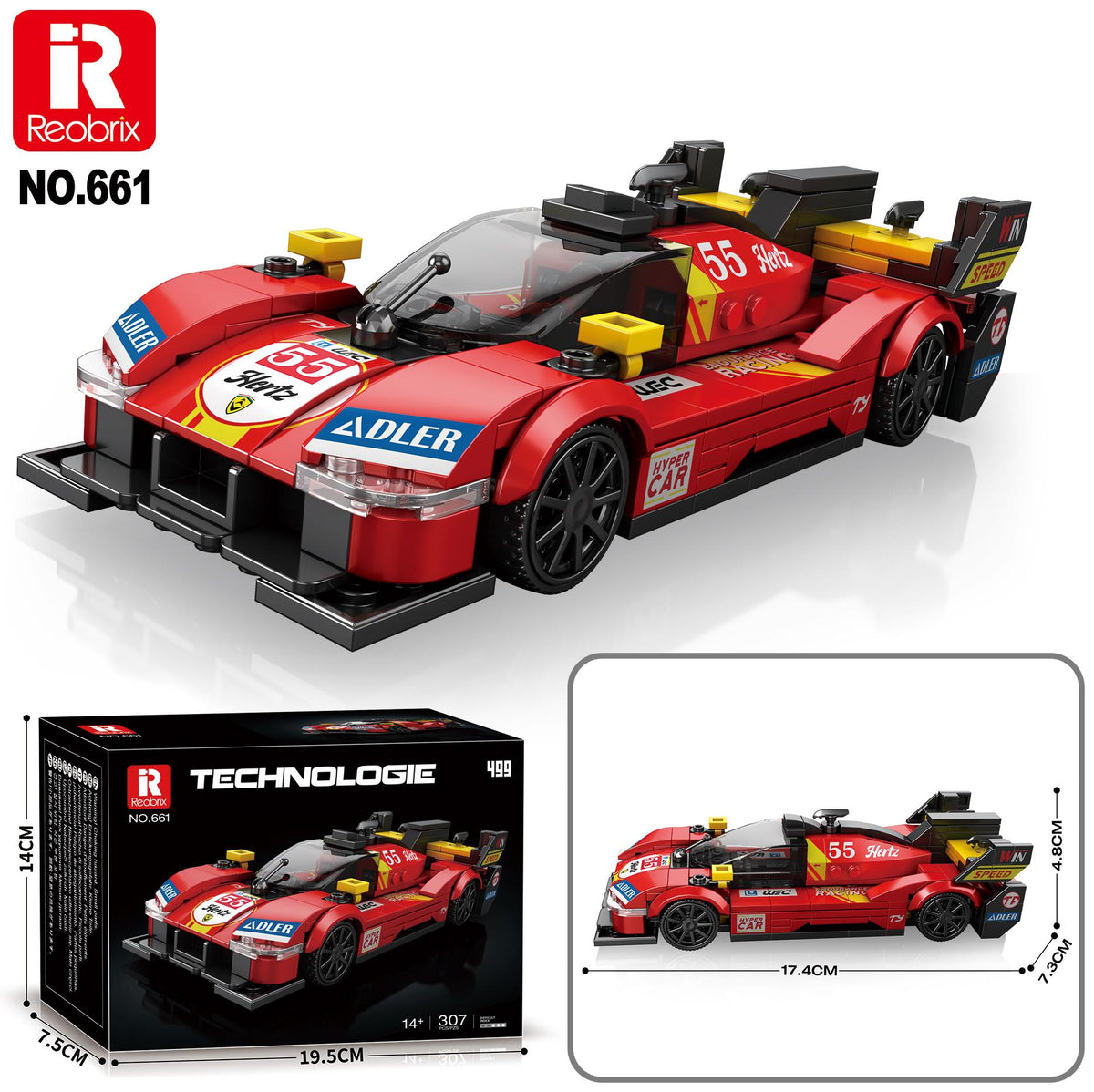 Reobrix Mini Red Endurance Racer