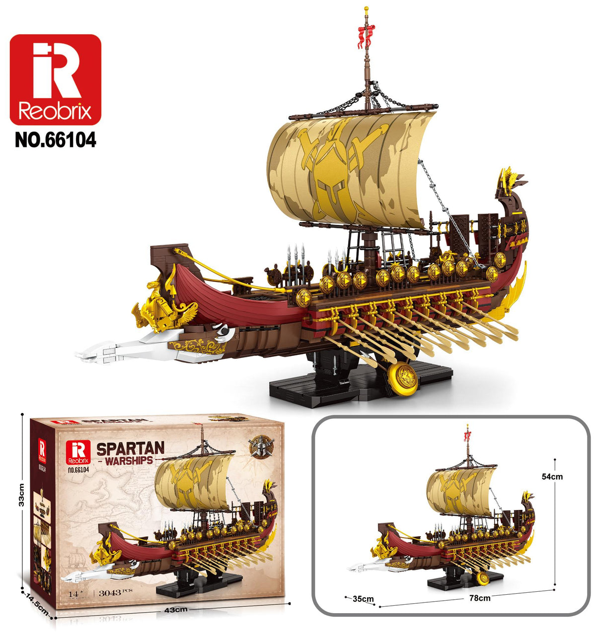 Reobrix Spartan War Galley