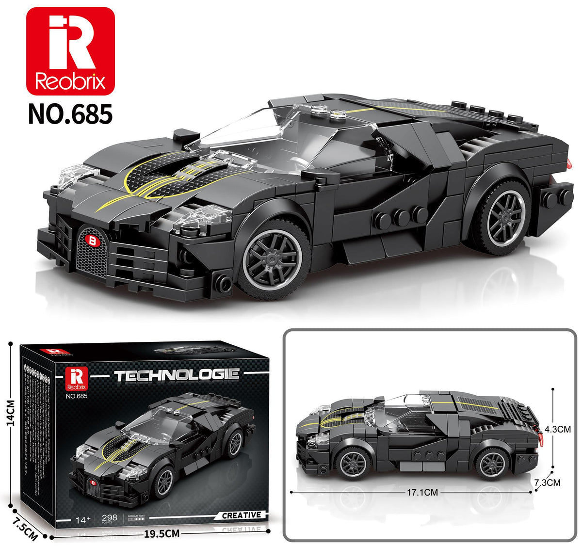 Reobrix Mini Black Hypercar