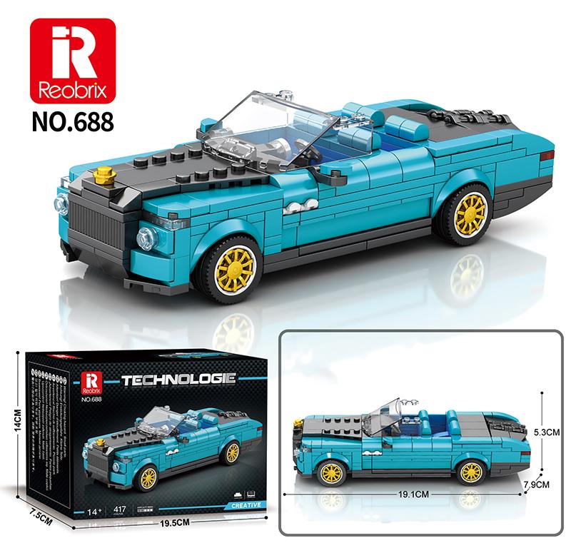 Reobrix Mini Teal Convertible
