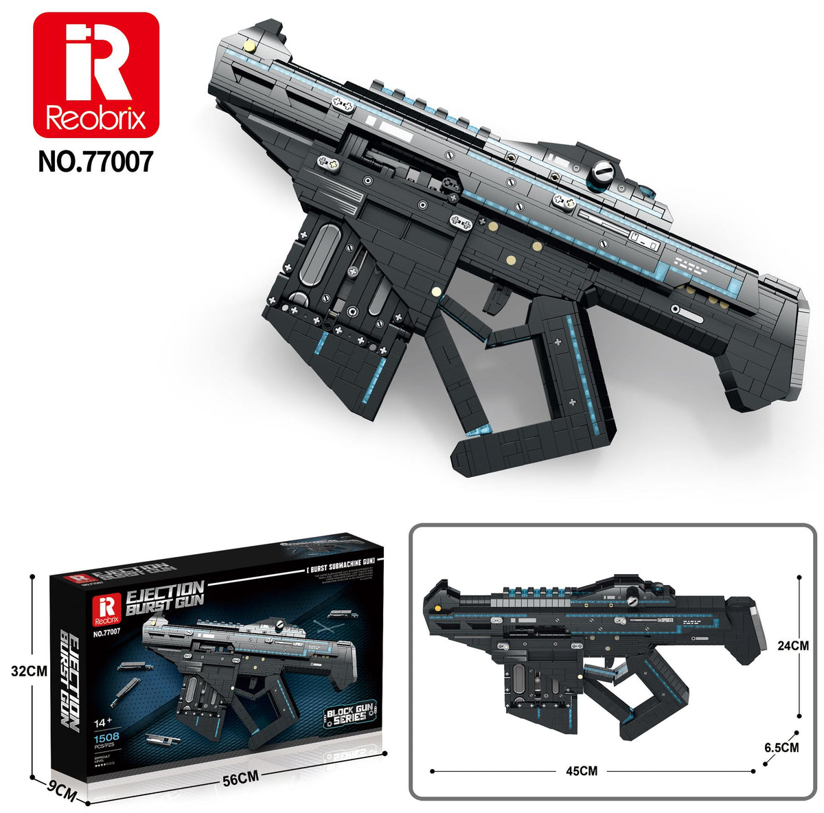 Reobrix Sci-Fi Burst Submachine Gun Model
