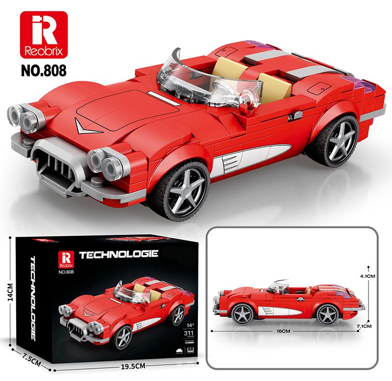 Reobrix Mini Red Classic Roadster