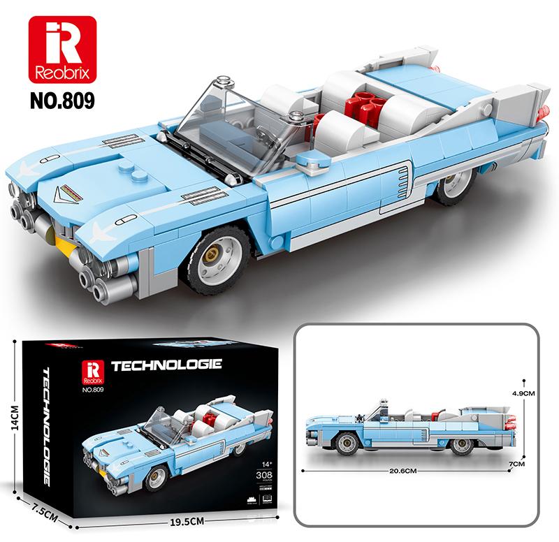 Reobrix Mini Blue 50s Convertible
