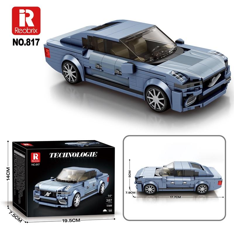 Reobrix Mini Steel Blue Executive Sedan