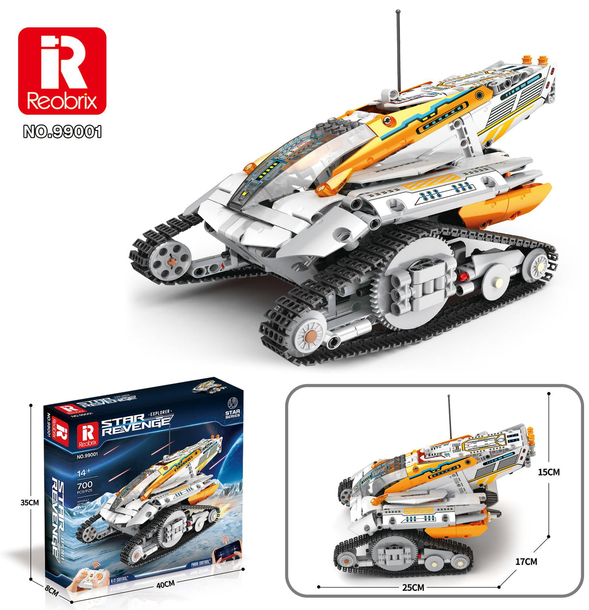 Reobrix Tracked Sci-Fi Assault Rover
