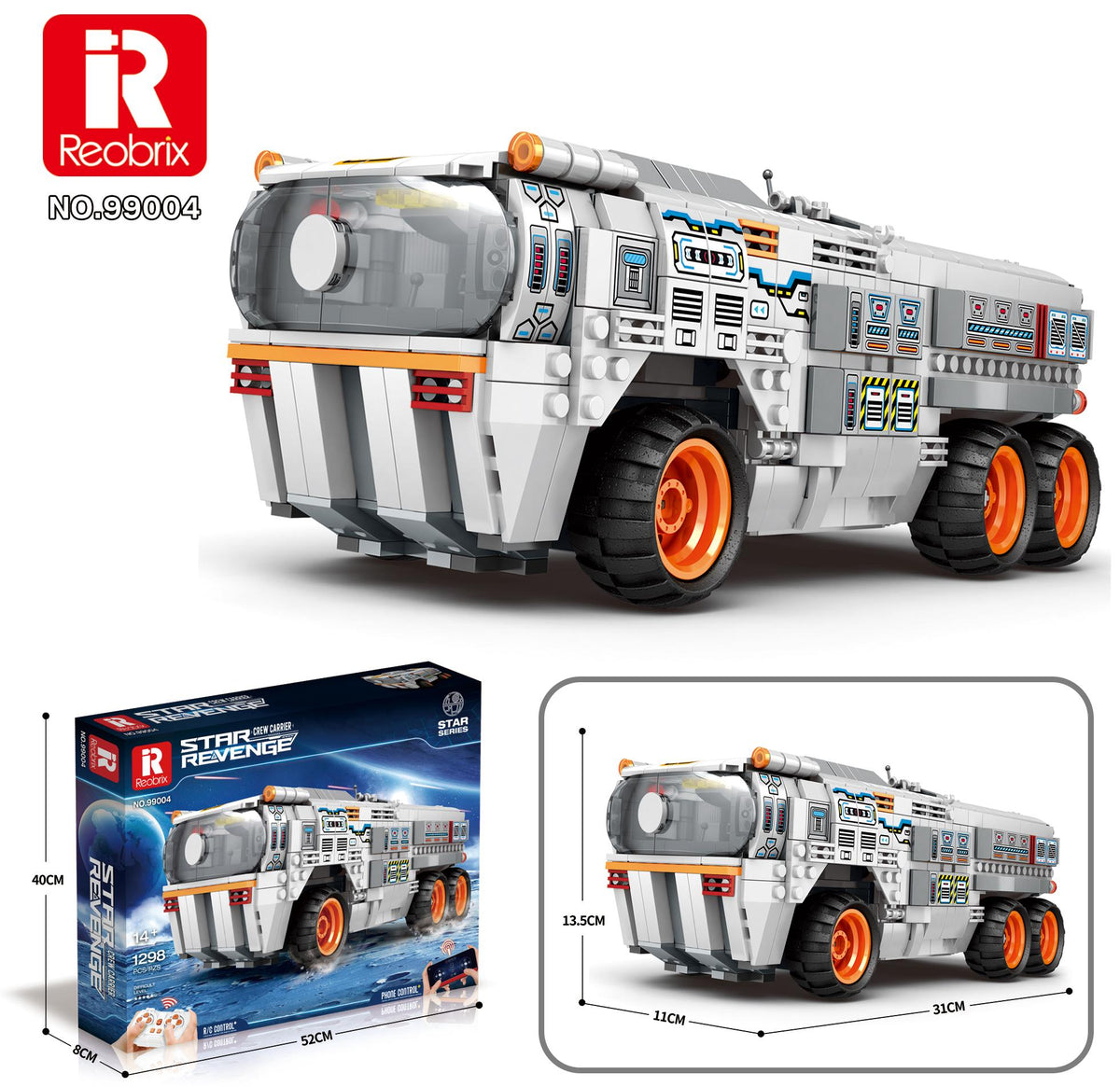 Reobrix Six-Wheel Space Transporter