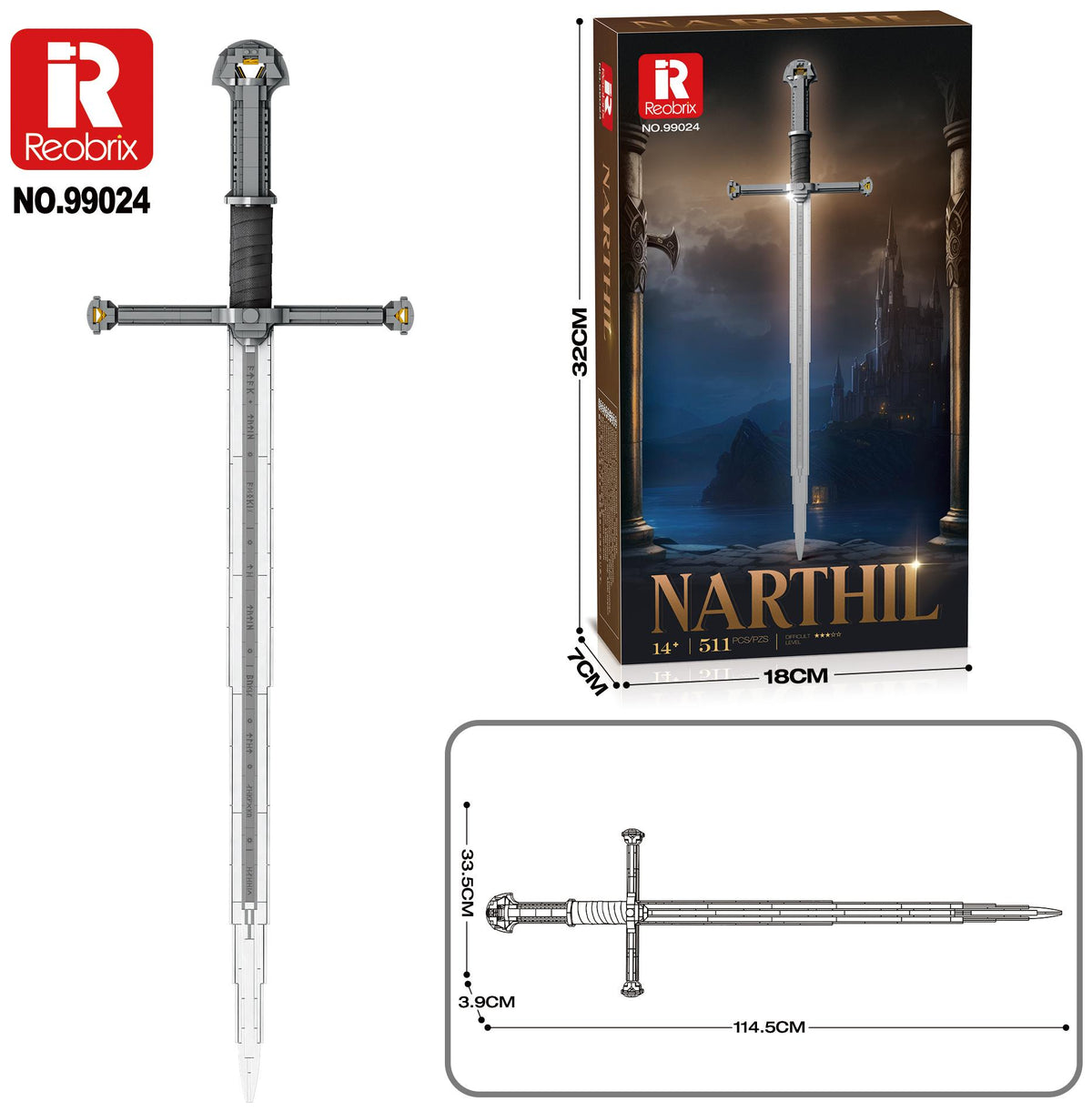 Reobrix Ranger King's Longsword Model