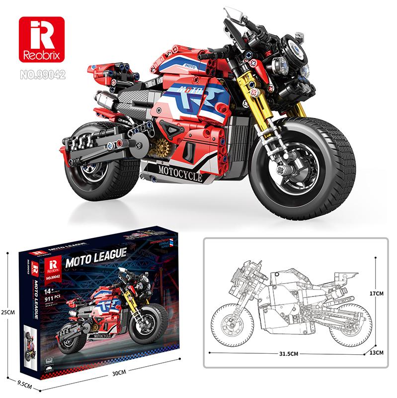 Reobrix Red & Blue Naked Motorcycle